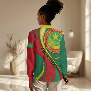 Personalized Mauritania Independence Day Women Casual Shirt with Mauritanian Seal - Special Version LT01