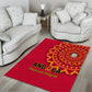 Support Palancas Negras - Red Angola Football Area Rug