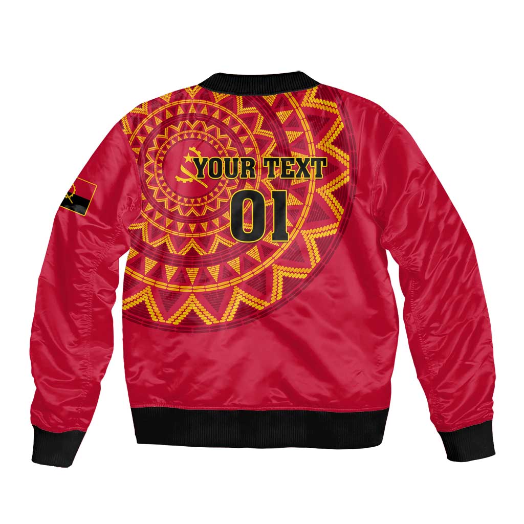 Support Palancas Negras - Red Angola Football Bomber Jacket