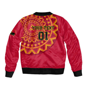 Support Palancas Negras - Red Angola Football Bomber Jacket