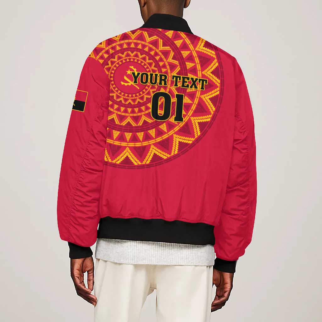 Support Palancas Negras - Red Angola Football Bomber Jacket