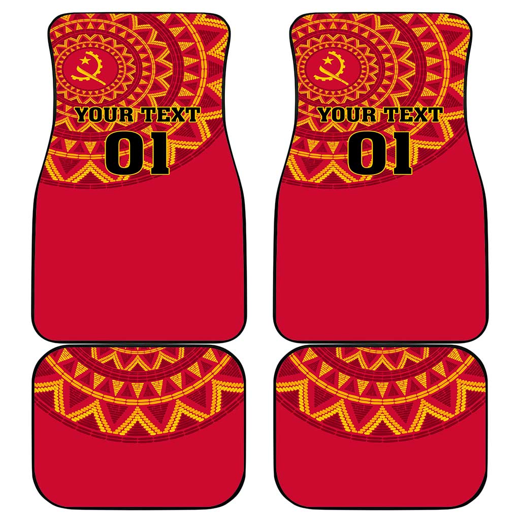 Support Palancas Negras - Red Angola Football Car Mats