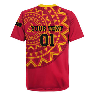 Support Palancas Negras - Red Angola Football Rugby Jersey