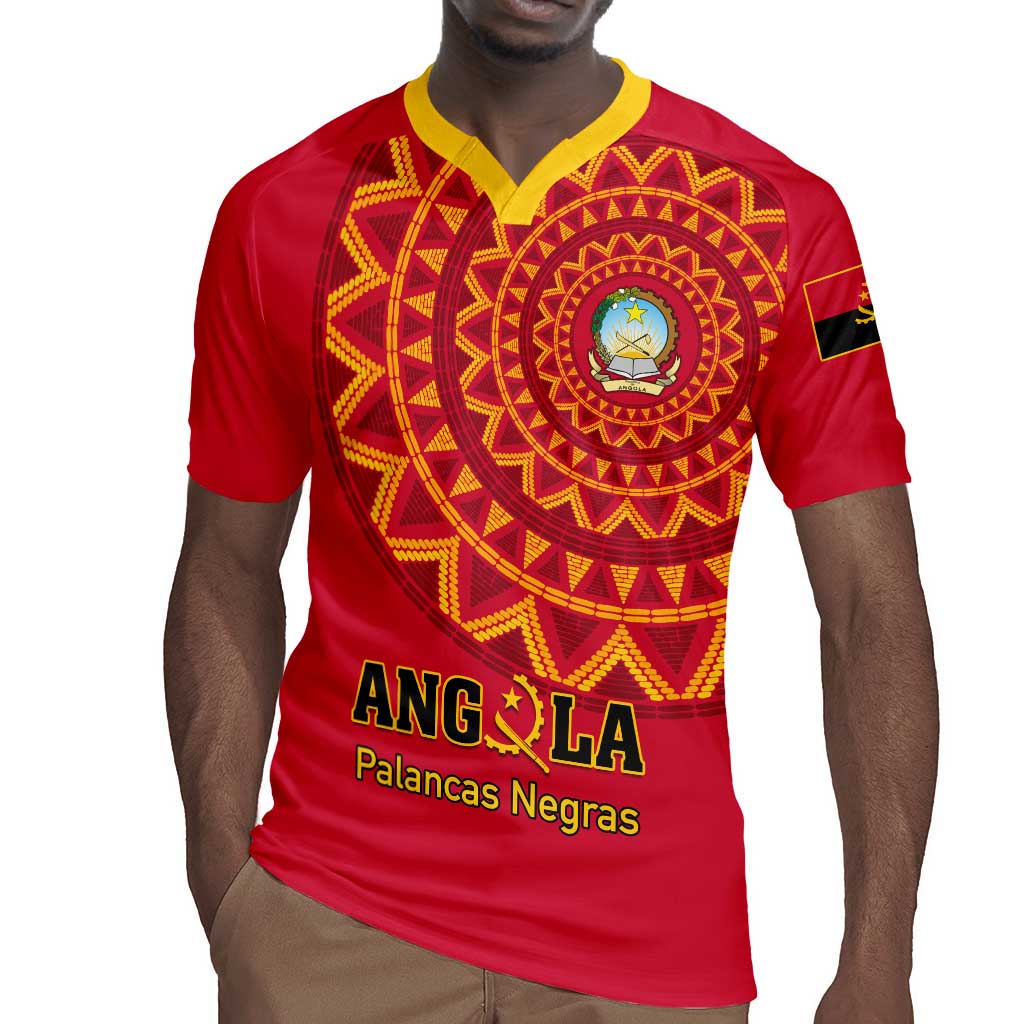 Support Palancas Negras - Red Angola Football Rugby Jersey