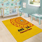 Support Palancas Negras - Yellow Angola Football Area Rug