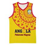 Support Palancas Negras - Yellow Angola Football Basketball Jersey - African Pride