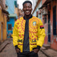 Support Palancas Negras - Yellow Angola Football Bomber Jacket