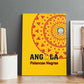 Support Palancas Negras - Yellow Angola Football Canvas Wall Art