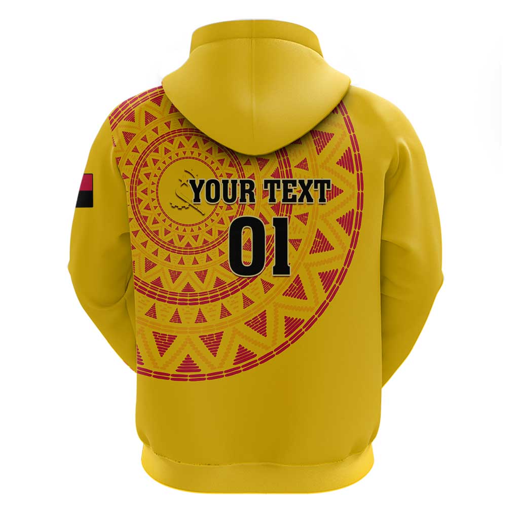 Support Palancas Negras - Yellow Angola Football Hoodie