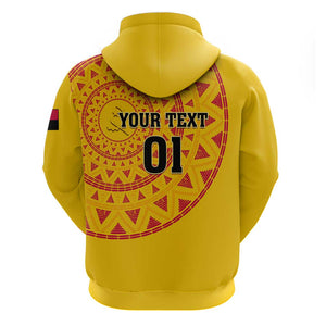 Support Palancas Negras - Yellow Angola Football Hoodie