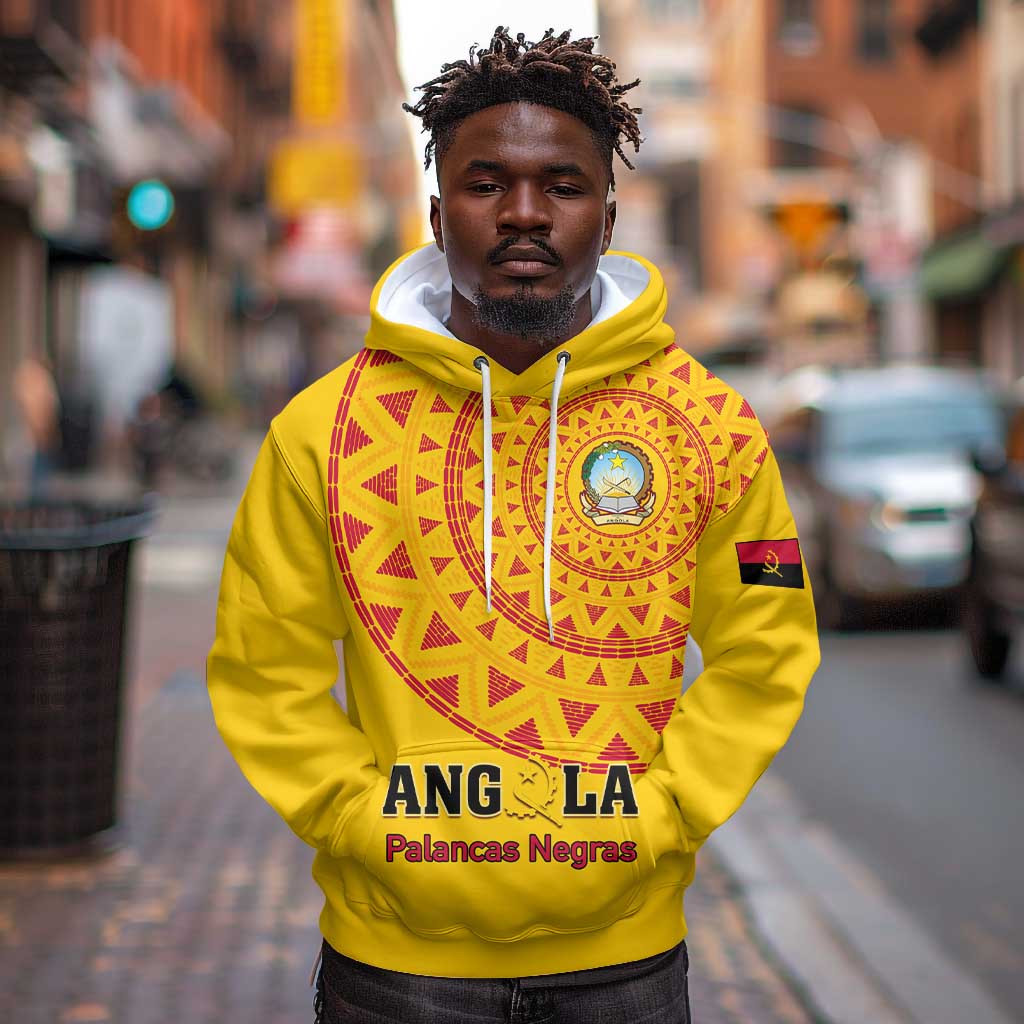 Support Palancas Negras - Yellow Angola Football Hoodie