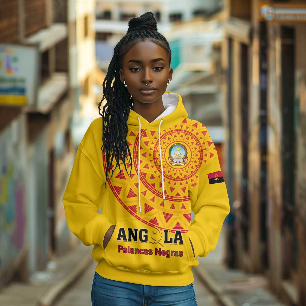 Support Palancas Negras - Yellow Angola Football Hoodie