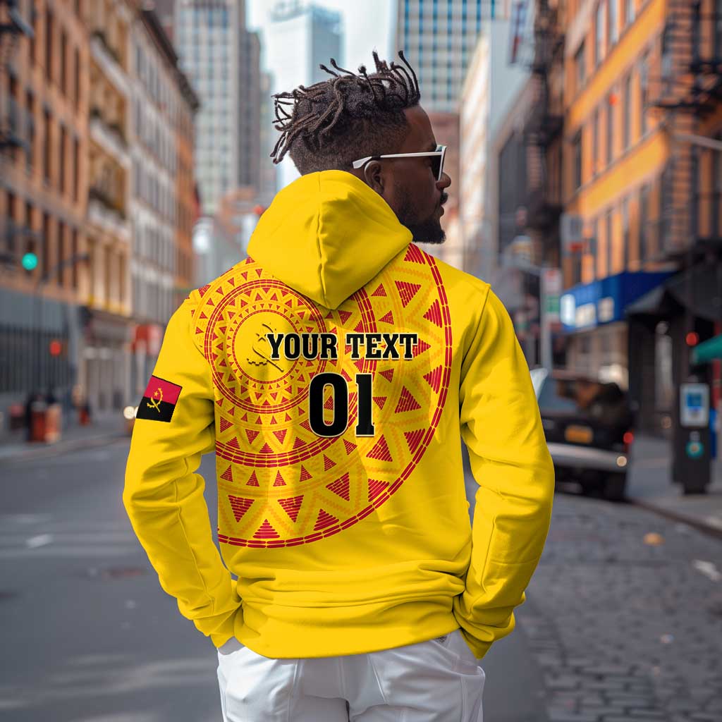 Support Palancas Negras - Yellow Angola Football Hoodie