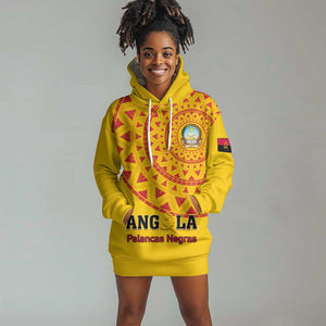 Support Palancas Negras - Yellow Angola Football Hoodie Dress