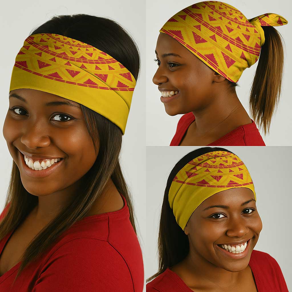 Support Palancas Negras - Yellow Angola Football Neck Gaiter - African Pride