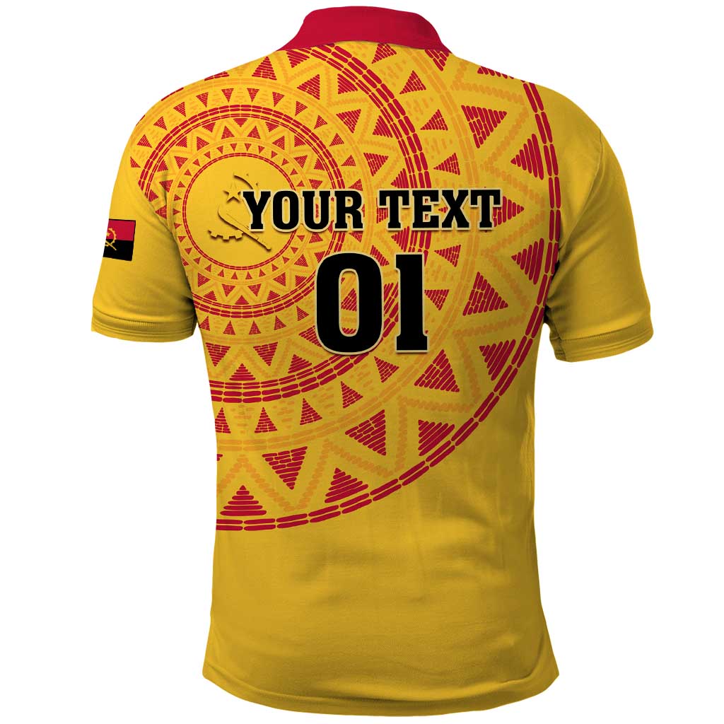 Support Palancas Negras - Yellow Angola Football Polo Shirt