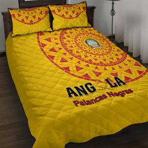 Support Palancas Negras - Yellow Angola Football Quilt Bed Set