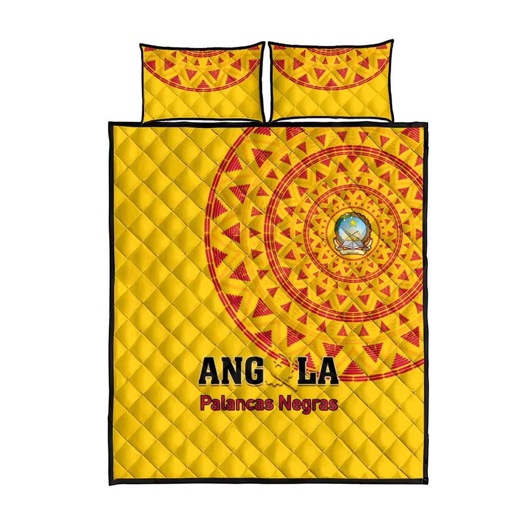 Support Palancas Negras - Yellow Angola Football Quilt Bed Set
