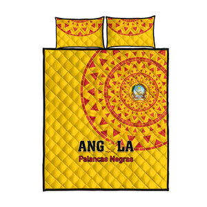 Support Palancas Negras - Yellow Angola Football Quilt Bed Set