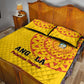Support Palancas Negras - Yellow Angola Football Quilt Bed Set
