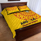 Support Palancas Negras - Yellow Angola Football Quilt Bed Set