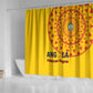 Support Palancas Negras - Yellow Angola Football Shower Curtain