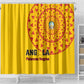 Support Palancas Negras - Yellow Angola Football Shower Curtain
