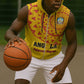 Support Palancas Negras - Yellow Angola Football Sleeveless Zip Hoodie - African Pride