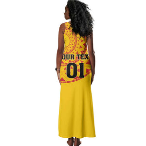Support Palancas Negras - Yellow Angola Football Tank Maxi Dress