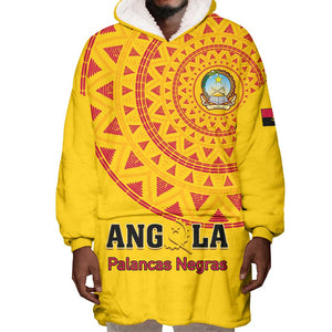 Support Palancas Negras - Yellow Angola Football Wearable Blanket Hoodie