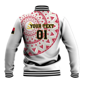 Support Palancas Negras - White Angola Football Baseball Jacket LT01