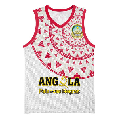 Support Palancas Negras - White Angola Football Basketball Jersey LT01