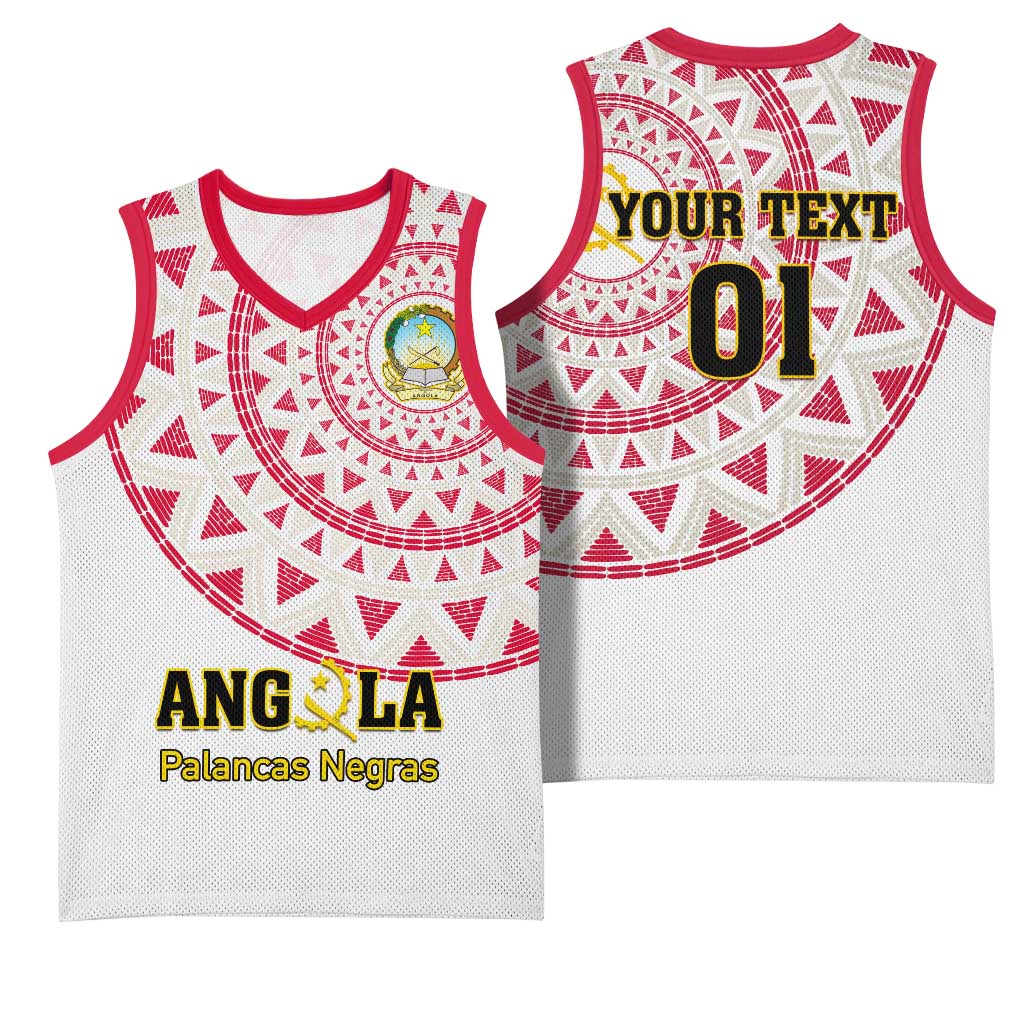 Support Palancas Negras - White Angola Football Basketball Jersey LT01