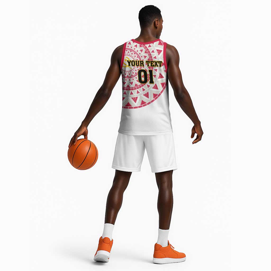 Support Palancas Negras - White Angola Football Basketball Jersey LT01