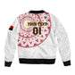 Support Palancas Negras - White Angola Football Bomber Jacket