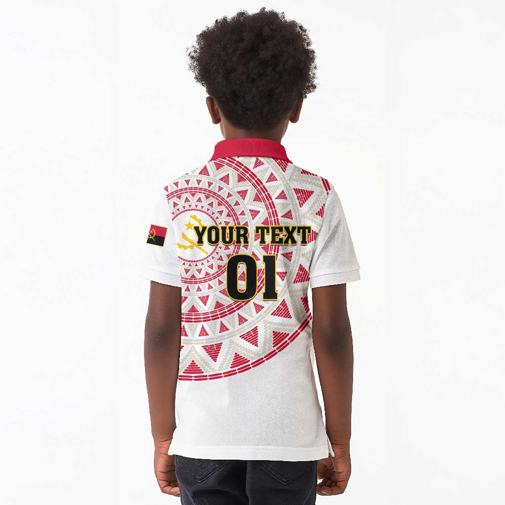 Support Palancas Negras - White Angola Football Kid Polo Shirt
