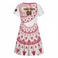Support Palancas Negras - White Angola Football Kid Short Sleeve Dress