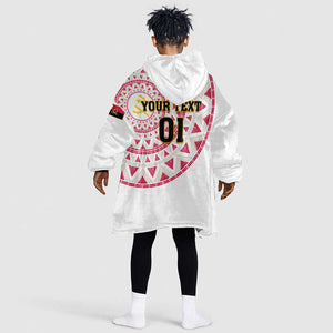 Support Palancas Negras - White Angola Football KId Wearable Blanket Hoodie