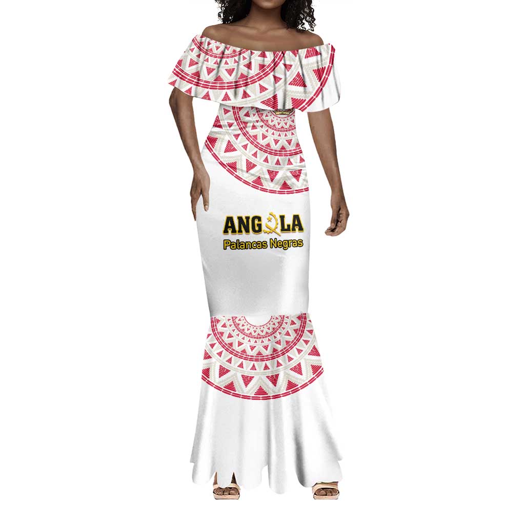 Support Palancas Negras - White Angola Football Mermaid Dress