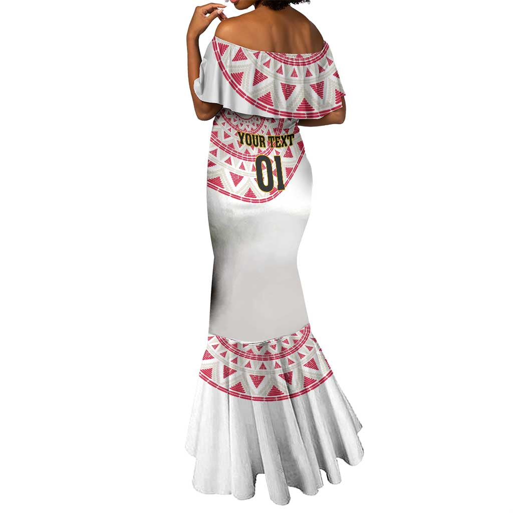 Support Palancas Negras - White Angola Football Mermaid Dress