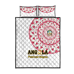 Support Palancas Negras - White Angola Football Quilt Bed Set