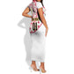 Support Palancas Negras - White Angola Football Short Sleeve Bodycon Dress LT01