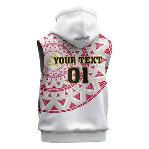 Support Palancas Negras - White Angola Football Sleeveless Hoodie - African Pride