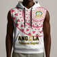 Support Palancas Negras - White Angola Football Sleeveless Hoodie - African Pride
