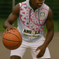 Support Palancas Negras - White Angola Football Sleeveless Zip Hoodie - African Pride