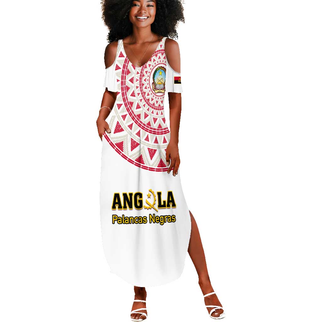 Support Palancas Negras - White Angola Football Summer Maxi Dress