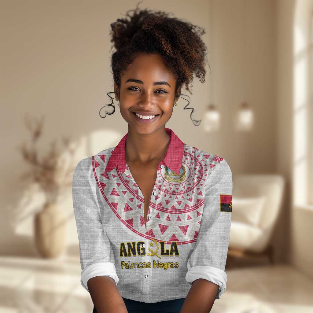 Support Palancas Negras - White Angola Football Women Casual Shirt LT01