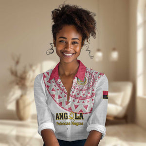Support Palancas Negras - White Angola Football Women Casual Shirt LT01