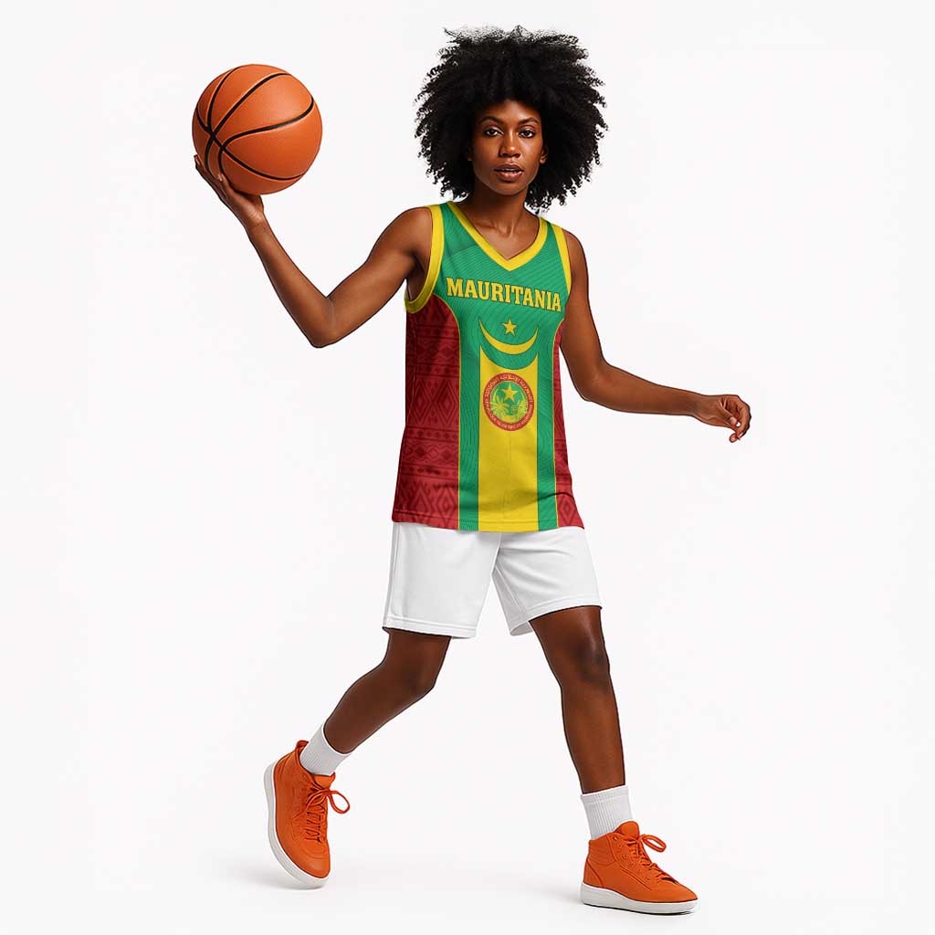 Support the Lions of Chinguetti - Mauritania Football Basketball Jersey - African Pride