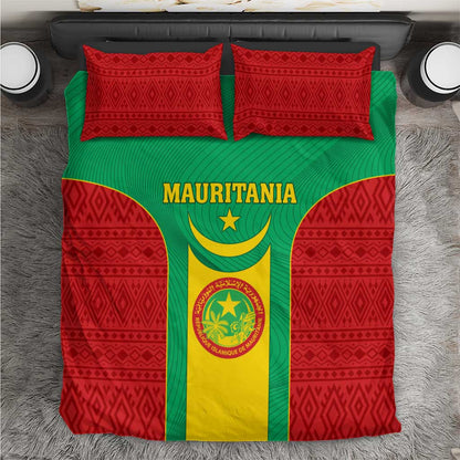 Support the Lions of Chinguetti - Mauritania Football Bedding Set